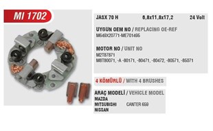 Kömür Yuvası 24v Mıtsubıshı Canter Ym Caterpıller Kubato | Mega Mı1702