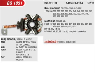 Kömür Yuvası Opel Corsa Audı Ford Toyota Corolla Avensis 1004336583 | Mega Bo1851