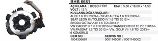 Kömür Yuvası Vw T6-passat-start Stop-6köm Bhb6681 | Ith Bhb6681