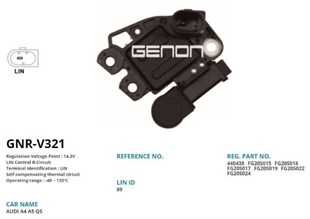 Konjektör 12v Audi A4 A5 20 A4 A5 Q5 A7 Porsche Macan Tfsı Lın Uçlu | Genon Gnrv321
