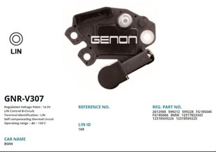 Konjektör 12v Bmw 320 F20 F30 320d Fgn18s045 Fgn18s066 Fg18s045 Fgn18s045 Fg18s066 Fgn18s066 | Genon Gnrv307