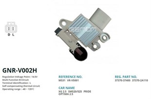 Konjektör 12v Hyundai Accent Era Getz (gnrv002a Uyumlu) (l) M531 | Genon Gnrv002h
