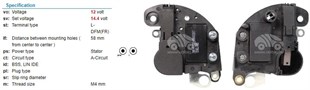 Konjektör 12v Peugeot 206 Land Rover Vrf155 | Ith Vrf155