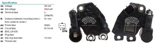 Konjektör 12v Reno Clio Megan Master Vrv3689 | Genon Gnrv015h