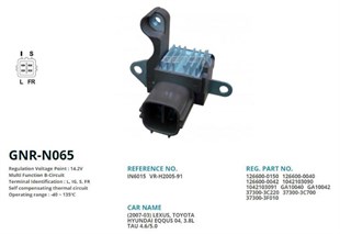 Konjektör 12v Toyota Hılux Vr200591 Yr6162 | Genon Gnrn065