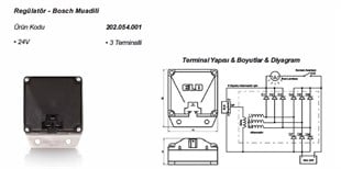 Konjektör 24v 3fişli | Elo 202054001