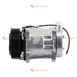 Klima Kompresör 12v 8pk 7h15 Üstten Çıkış İnce Kalın Sanden8028 Sd8028 Sd8230 | Lidpart K8028