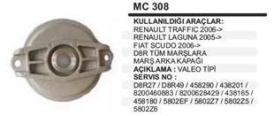 Marş Arka Kapak Valeo Tip D8r Trafic Ducato | Ith Mkmc308