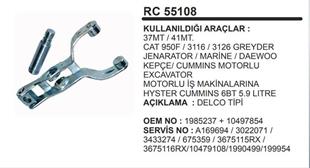 Marş Çatalı 37MT/41MT.CATERPILLAR/SAMSUNG/DAEWOO | REMARK RC55108
