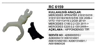 Marş Çatalı Mercedes Sprinter E250 316 416 516 E250 Densotip Rc6159 | Ith Rc6159