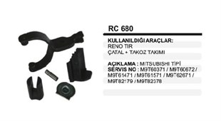 Marş Çatalı Mıtsubıshı Reno Tır 5.5 Kw Marş Çatal+takoz Takımı | Ith Rc680