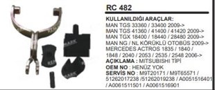 Marş Çatalı+takozu Mıtsubısh Man Scania 5.5KW Mercedes Actros Axor 1835 1840 1848 2040 2053 2535 2548 3240 4140 | REMARK RC482