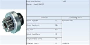 Marş Dişlisi 10diş Hyundai Starex Marelli Tip | Ith Md15877