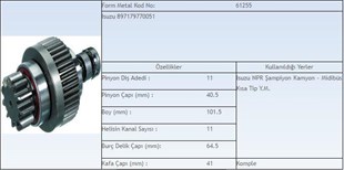 Marş Dişlisi 11diş Isuzu-champ.ym Wın151255-61255 | Ith Md151255