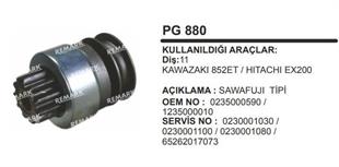 Marş Dişlisi 11DİŞ Kawazaki 825ET Hitachi EX200 | REMARK PG880