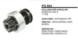 Marş Dişlisi 11DİŞ Mitsubishi Tip Komatsu | REMARK PG604