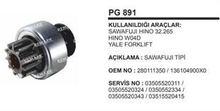 Marş Dişlisi 11DİŞ Sawafuji Hino 265 Yale Forklift | REMARK PG891