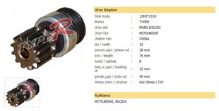 Marş Dişlisi 12diş Mazda Mıts. Mıts Tip 12mıt3100 | Ith Md12mıt3100