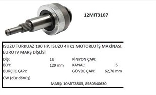 Marş Dişlisi 13diş Turkuaz 90 Hp Isuzu 4hk1 Motorlu İş Makinasi Euro Sumıtomo | Ith Md12mıt3107