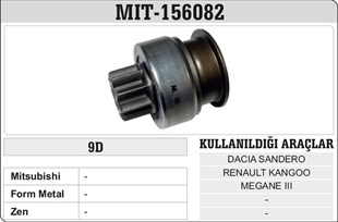Marş Dişlisi 9diş Dacia Sandero Renault Kangomegan | Ith Md156082