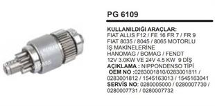Marş Dişlisi 9DİŞ Fiat Allis FE12 16FIAT 8045 8065 Mil Çapı 21mm | REMARK PG6109