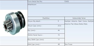 Marş Dişlisi 9diş Fiat Multijet 1,3 Form53602 | Ith Md15807