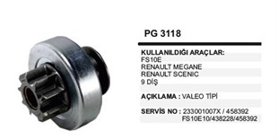 Marş Dişlisi 9diş Valeo Tip Renault Megane Scenic Sandero Logan Kilitli Freze | Ith Mdpg3118