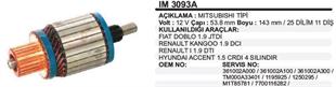 Marş Kollektörü 12v 11diş Fıat Doblo Kango Hyundai Accent Cherok İçi Uyuk Im3093a | Martek Im3093a