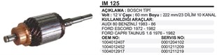 Marş Kollektörü 12v Audi Vw.60x221,5-10.orem300259 | Ith Im125