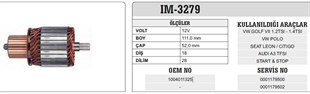 Marş Kollektörü 12v Bosch Tip Vw Golf 52x111x18 | Ith Im3279