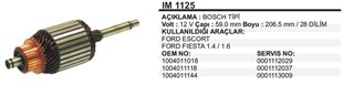 Marş Kollektörü 12v Ford Fiesta-anadol-59x206.5 | Ith Im1125