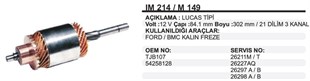 Marş Kollektörü 12v Ford/bmc Kalın Freze (128) | Ith Im214
