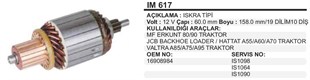 Marş Kollektörü 12v Jcb Mf Erkunt.ım617 60-158-10 | Remark Im617