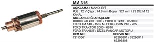 Marş Kollektörü 12v Mako Tip 900-cargo Ub/kf(561) | Ith Immm315