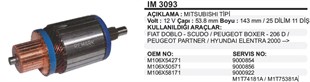 Marş Kollektörü 12v Mıts.mazda L300 Ym Cherokke | Ith Im3093