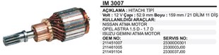 Marş Kollektörü 12v Nissan Isuzu-53-159-11--ım3007 | Ith Im3007