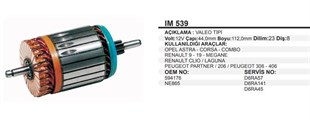 Marş Kollektörü 12v R9-r19-corsa Peugeot Mercedes Laguna Partner 44x112x8 Im539 D6ra57 D6ra141 D6ra45 594529 | Martek Im539