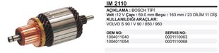 Marş Kollektörü 12v Volvo S90 59x163x11-ım2110 | Ith Im2110