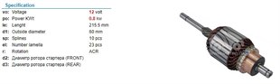 Marş Kollektörü 12v Vw-skoda-ters 60x215.5 Im148 | Remark Im148