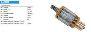 Marş Kollektörü 24v 9diş Komatsu Nippo Denso Tip | Ith Im3105