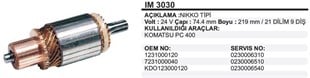 Marş Kollektörü 24v Komatsu-pc400 74.5*219*9 | Ith Im3030
