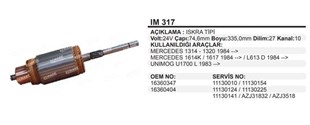 Marş Kollektörü 24v Mercedes Unimog Iskra Tipi | Ith Im317
