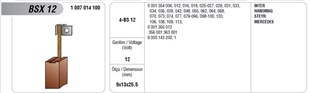 Marş Kömürü Bsx-12 Mega 9*13*25,5 İnter Hanomag Steyr Mercedes | Mega Bsx12