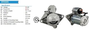 Marş Motoru 12v 11diş Nissan Qashqai Lagun Master Traffic 80681 |