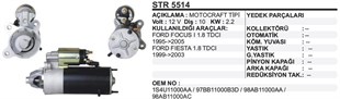 Marş Motoru 12v 10diş Ford Focus Fiesta Connect | Ith Str5514