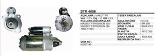 Marş Motoru 12v 10diş Mf 135 Ym Traktor Sag Agız 63207145 27432 Str4656 Str7145 | Schenna Str4656
