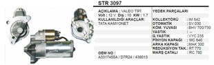 Marş Motoru 12v 10diş Tata Kmy D7r H1 Kia | Aes Str3097-oem