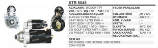 Marş Motoru 12v 10diş Vw Caddy Octavıa 1,9 | Wınwın Str5045