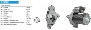Marş Motoru 12v 11diş Bmw 1 3 5 7 X1 2,5 Kw Bmw 1.16d/1.20d/3.20d F20 F30 F22 F36 E84 E85 F15 Kasa 2008> 0001148010 1986s00863 | Pluslıne 0001139002