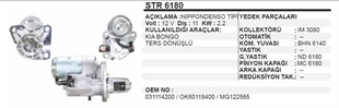 Marş Motoru 12v 11diş Kia Bongo Pregio Ters Hı-besta-pregıo | Martek Str6180